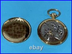 Vtg 1980s Kaltron Pocket Watch Hunter Case Swiss Made 17 J nautical Fob Working