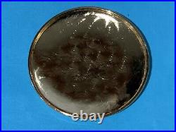 Vtg 1980s Kaltron Pocket Watch Hunter Case Swiss Made 17 J nautical Fob Working