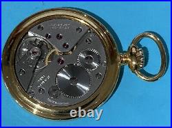 Vtg 1980s Kaltron Pocket Watch Hunter Case Swiss Made 17 J nautical Fob Working