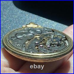 Vtg Bulova Pocket Watch 15 Jewel Art Deco 10k Rolled GP Case Manual Works