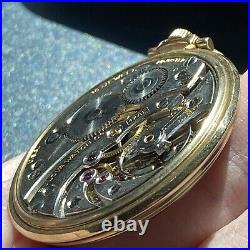 Vtg Bulova Pocket Watch 15 Jewel Art Deco 10k Rolled GP Case Manual Works