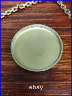 Vtg Elgin Grade 755 Size 16s 17 Jewel France Pocket Watch in 10k Gold Plate Case