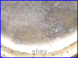 Vtg. Henry Beguelin Locle Pocket Watch in LargeSterling Silver Case etched Dog