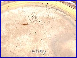 Vtg. Henry Beguelin Locle Pocket Watch in LargeSterling Silver Case etched Dog