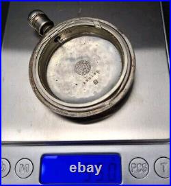 Vtg Phil A. W. C. Co. Sterling Silver 18-Size Pocket Watch Case For Scrap/Repair