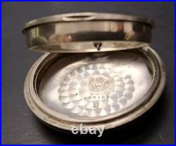 Vtg Phil A. W. C. Co. Sterling Silver 18-Size Pocket Watch Case For Scrap/Repair