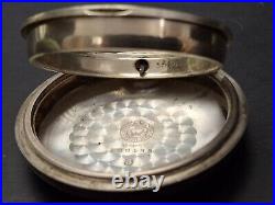 Vtg Phil A. W. C. Co. Sterling Silver 18-Size Pocket Watch Case For Scrap/Repair
