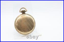 WALTHAM 17j 20647795 GR. 625 DERBY STURDY ROLLED PLATE CASE POCKET WATCH(JV)