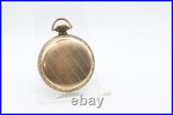WALTHAM 17j 20647795 GR. 625 DERBY STURDY ROLLED PLATE CASE POCKET WATCH(JV)
