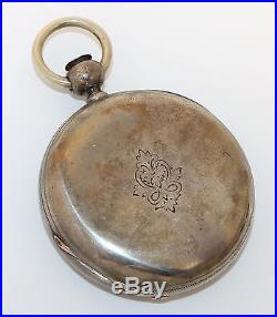 WALTHAM 18s MODEL 1857 HOME POCKET WATCH NICE COIN CASE WANTS TO RUN! ZZ86