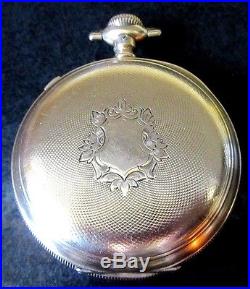Waltham Chronograph Pocket Watch 14s 14j Gold Filled Case 1886 No Reserve