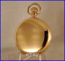 WALTHAM CRONOMETRO VICTORIA 9k GOLD FILLED HUNTER CASE 16s POCKET WATCH