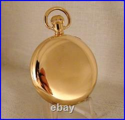 WALTHAM CRONOMETRO VICTORIA 9k GOLD FILLED HUNTER CASE 16s POCKET WATCH