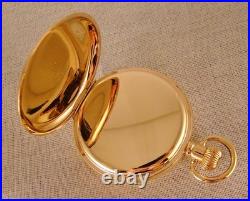 WALTHAM CRONOMETRO VICTORIA 9k GOLD FILLED HUNTER CASE 16s POCKET WATCH