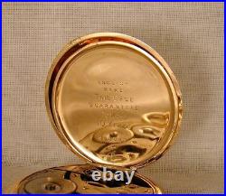 WALTHAM CRONOMETRO VICTORIA 9k GOLD FILLED HUNTER CASE 16s POCKET WATCH