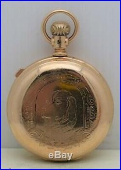 WALTHAM HILLSIDE 1884 CHRONOGRAPH Pocket Watch 14s 13j Hunting Case SERVICED