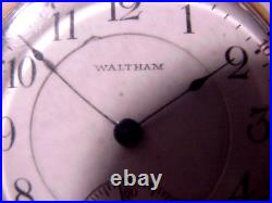 WALTHAM ROYAL 17 Jewels GOLD POCKET WATCH Warranted to wear Permanent FAHYS CASE