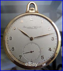 WONDERFUL IWC 18K YELLOW SOLID GOLD CASE FROM 50´s Cal. 95