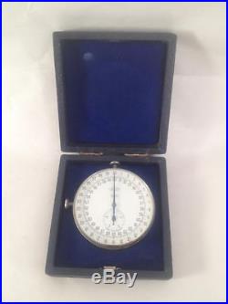 WW11 Era JAQUET Antique Timer Stopwatch Switzerland by A. H. T. USA Rare with Case