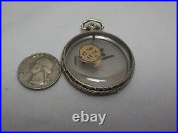 Wadsworth 25 Year White Gold Filled 1921 Pocket Watch Case #6378077 Open Face #8