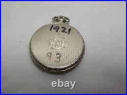 Wadsworth 25 Year White Gold Filled 1921 Pocket Watch Case #6378077 Open Face #8