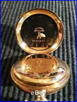 Waltham 0 size. (1908) Great fancy dial 7 jewels Great gold filled case restored