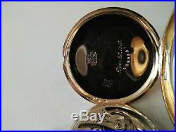 Waltham 12S. 19 jewels fancy dial (1904) colonial Riverside 14K Gold Filled Case