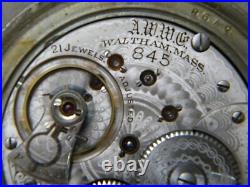 Waltham- 14125301- 1904- Display Case- Ruby & Sapphire- Open Face- Pocket Watch