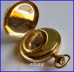 Waltham 14K Gold Antique American Full Hunter Case Pocket Watch ca. 1903