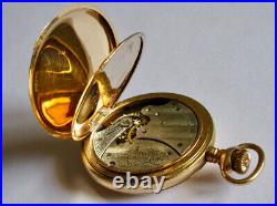 Waltham 14K Gold Antique American Full Hunter Case Pocket Watch ca. 1903