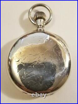 Waltham 14 Size 11 jewels model 1884 grade 12 (1889 to 1890) coin silver case