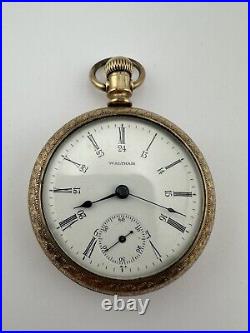 Waltham 15 Jewel Pocket Watch Model 1883 Grade Sterling Size 18s GF Case Working