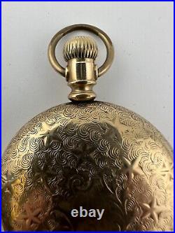 Waltham 15 Jewel Pocket Watch Model 1883 Grade Sterling Size 18s GF Case Working