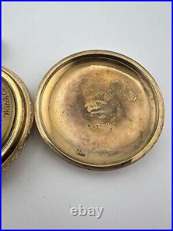 Waltham 15 Jewel Pocket Watch Model 1883 Grade Sterling Size 18s GF Case Working