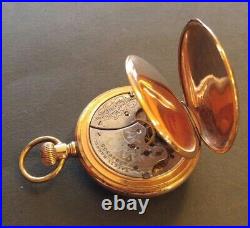 Waltham 15 Jewel Pocket Watch Model 1890 Grade X Size 6s Hunting Case Working