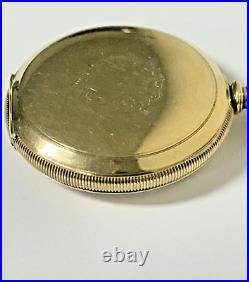 Waltham 16s Riverside Pocket Watch 14k Gf Fahys Monarch Coin Edge Case Runs