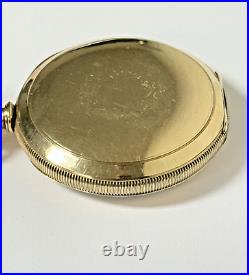 Waltham 16s Riverside Pocket Watch 14k Gf Fahys Monarch Coin Edge Case Runs