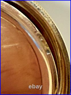 Waltham 16s Riverside Pocket Watch 14k Gf Fahys Monarch Coin Edge Case Runs