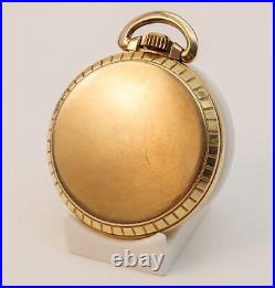 Waltham 17j Unitas Swiss 6431 Star 10K Rolled Gold Plate Case Pocket Watch