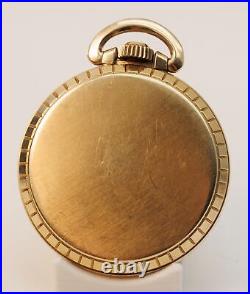 Waltham 17j Unitas Swiss 6431 Star 10K Rolled Gold Plate Case Pocket Watch