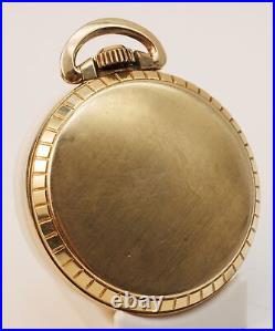 Waltham 17j Unitas Swiss 6431 Star 10K Rolled Gold Plate Case Pocket Watch
