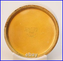Waltham 17j Unitas Swiss 6431 Star 10K Rolled Gold Plate Case Pocket Watch