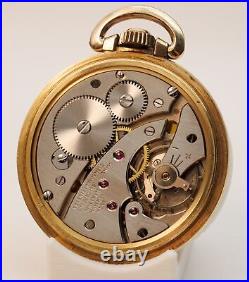 Waltham 17j Unitas Swiss 6431 Star 10K Rolled Gold Plate Case Pocket Watch