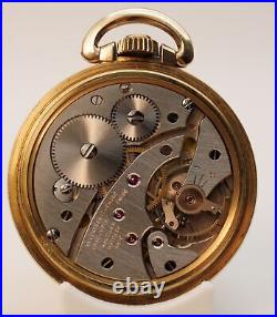Waltham 17j Unitas Swiss 6431 Star 10K Rolled Gold Plate Case Pocket Watch