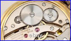 Waltham 17j Unitas Swiss 6431 Star 10K Rolled Gold Plate Case Pocket Watch