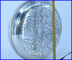 Waltham 1894 Bond St. Gr 1984 Fancy Flower Rose Case POCKET WATCH 14s 7j Runs