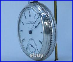 Waltham 1894 Bond St. Gr 1984 Fancy Flower Rose Case POCKET WATCH 14s 7j Runs