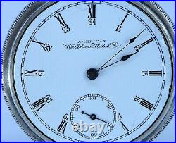 Waltham 1894 Bond St. Gr 1984 Fancy Flower Rose Case POCKET WATCH 14s 7j Runs