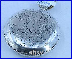 Waltham 1894 Bond St. Gr 1984 Fancy Flower Rose Case POCKET WATCH 14s 7j Runs