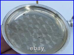 Waltham 1894 Bond St. Gr 1984 Fancy Flower Rose Case POCKET WATCH 14s 7j Runs